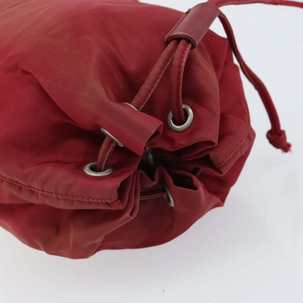 Prada Nylon Drawstring Pouch Red - Picture 5 of 11